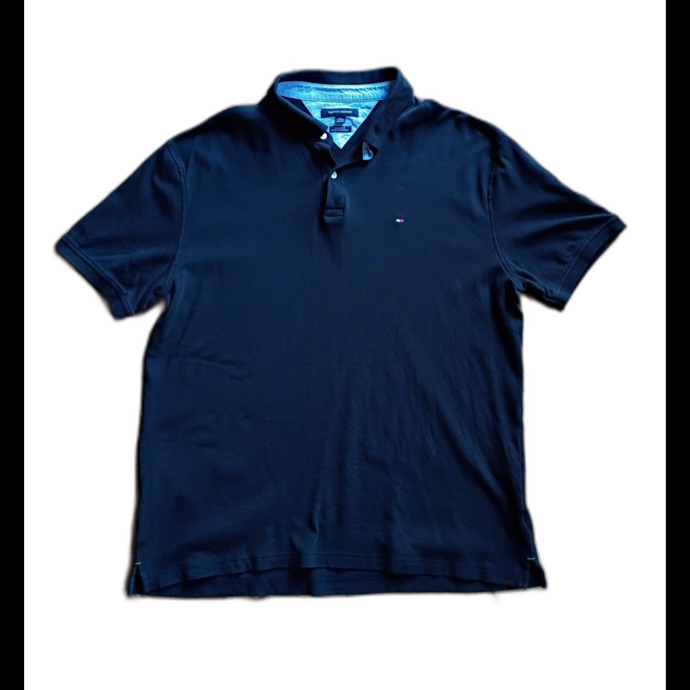Tommy Hilfiger Custom Fit Black Polo Shirt XXL